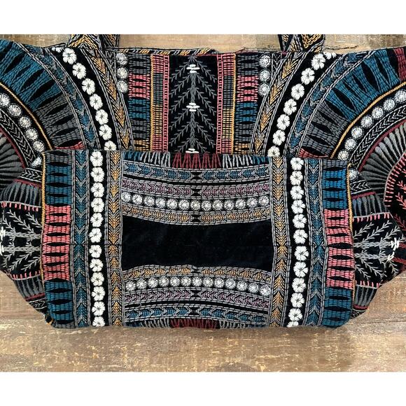 Johnny Was Gaia Velveteen Tote Bag - Picture 4 of 12